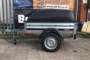 Lockable black ABS lid for Brenderup 1150S trailer 