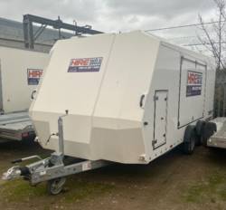 Used Brian James Race Sport covered Car Transporter Trailer  5m x 2m