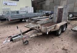 Second Hand Plant Trailer 8ft x 4ft with Full Width Ramp 