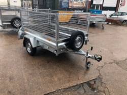 Blue Line Goods Trailer with H/D Ramp 6'8 X 4 2m X 1.25m 750kg + mesh