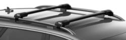 Black Thule WingBar Edge Roof Bars + Raised Rail Foot Pack (Available with Cycle Carriers)