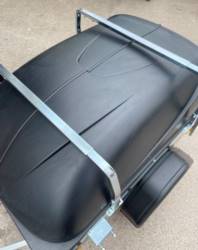 Brenderup 1205S Tilt Camping Trailer - Package 12 - Ext Sides, ABS lid & Load Bars