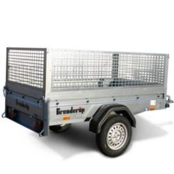 Brenderup 2260S - Braked - 50CM Mesh Sides