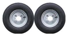 Erde 122 trailer wheel & tyre PAIR | 8" | 400/8 | 115mm PCD