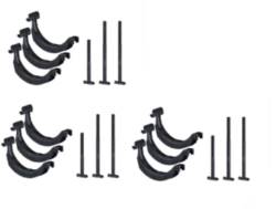 Square Bard Fitting Set x3 Thule 598 ProRide 8895