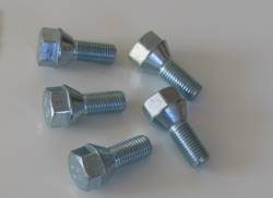 Pack of 4 conical wheel bolts M12 x 1.5 - use with Brenderup 1150 & 1205