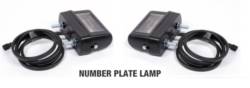 2x Aspock Regpoint Number Plate Light LED for Brian James Trailers
