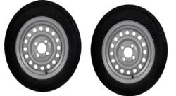 Brenderup spare wheel & tyre PAIR | 13" | 145/80 R13 | 100mm PCD