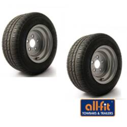 Brian James T6 & cargo connect trailer wheel & tyre PAIR| 10" | 195/55R10 | 5 stud
