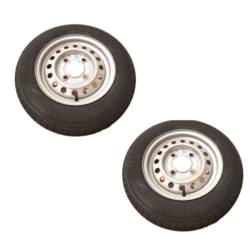 Erde 193/213 Trailer Wheel & Tyre PAIR | 13" | 145/80R13 | 4 Stud | 130mm PCD
