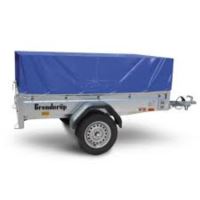 Brenderup 1205S Tilt Camping Trailer - Package 14B  - Aluminium Rails & Cover