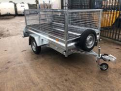 Blue Line Goods Trailer with H/D Ramp 8 x 4 & Heavy Duty  Mesh