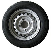 Brenderup spare wheel & tyre | 13" | 145/80 R13 | 100mm PCD