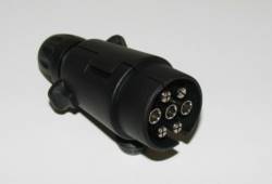Brenderup Trailer Thule 7 Pin Plug with Spade Connections and double grommet
