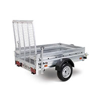 Brenderup 2205 6'8 x 4'2 braked with ramp (ideal for mowers / quad bikes etc)